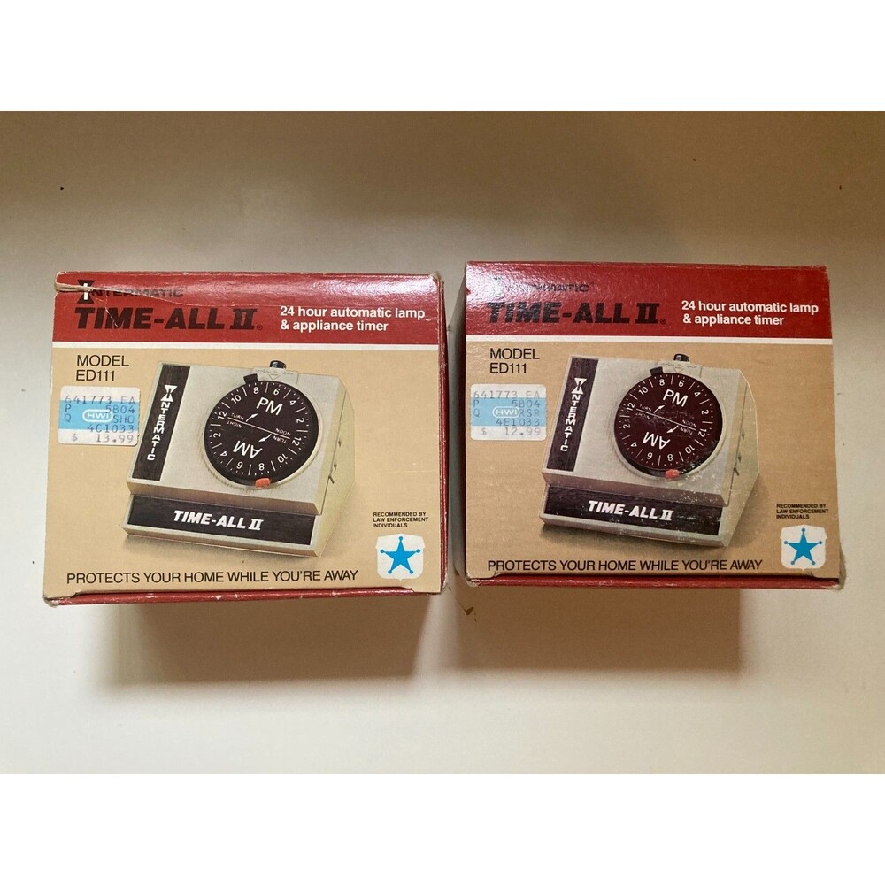 Vintage Intermatic Time-All II 24 Hour Plug In Light & Appliance Timer ED-111